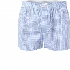 Neu 🥰 Novila Boxershorts 8677/055/102 Baumwolle, Hellblau gemustert, Hellblau ✨