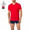 Bester Verkauf 🤩 HUGO T-Shirt 2er Pack 50408203/643 T-Shirts, Baumwolle, Rot-schwarz, Rot 🔔