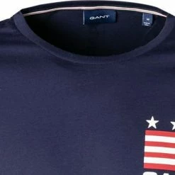 Bestpreis 👏 Gant T-Shirt 2004029/433 Longsleeve, Baumwolle, Nachtblau ✨ -Wäsche Verkaufsladen 376199 norm2