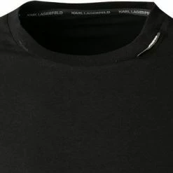 Angebote ❤️ KARL LAGERFELD T-Shirt 755019/0/512221/990 Longsleeve, Baumwolle, Schwarz 😍 -Wäsche Verkaufsladen 376248 norm2