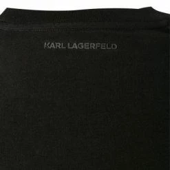 Angebote ❤️ KARL LAGERFELD T-Shirt 755019/0/512221/990 Longsleeve, Baumwolle, Schwarz 😍 -Wäsche Verkaufsladen 376248 norm3