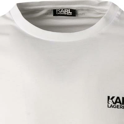 Rabatt ⌛ KARL LAGERFELD T-Shirt 755038/0/512224/10 Longsleeve, Baumwolle, Weiß ⌛ 3 Rabatt ⌛ KARL LAGERFELD T-Shirt 755038/0/512224/10 Longsleeve, Baumwolle, Weiß ⌛ – Bild 3