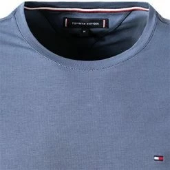 Aktion 🎁 Tommy Hilfiger Longsleeve MW0MW10804/C9T Slim Fit, Bio Baumwolle, Indigo ❤️ -Wäsche Verkaufsladen 376626 norm2