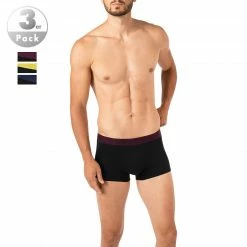 Großhandel ✨ BOSS Trunks 3er Pack 50458488/962 Baumwoll-Stretch, Schwarz, Indigo-grün-aubergine 👏