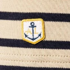 Bestpreis 🎁 Armor lux T-Shirt 02297/HRW Longsleeve, Baumwolle, Beige-blau gestreift, Beige-blau 🌟 -Wäsche Verkaufsladen 377215 norm3