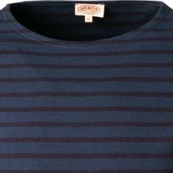 Großhandel 🎁 Armor lux T-Shirt 02297/HRX Longsleeve, Baumwolle, Blau gestreift, Blau 🌟 -Wäsche Verkaufsladen 377216 norm2