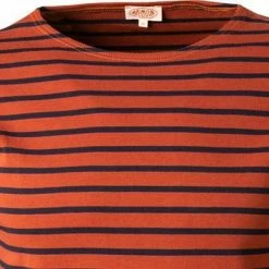 Rabatt 🔥 Armor lux T-Shirt 02297/HRY Longsleeve, Baumwolle, Braun-blau gestreift, Braun-blau 🛒 -Wäsche Verkaufsladen 377217 norm2