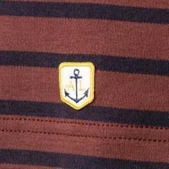 Großhandel 🎉 Armor lux T-Shirt 02297/HRZ Longsleeve, Baumwolle, Aubergine-blau gestreift, Aubergine-blau 🤩 -Wäsche Verkaufsladen 377218 norm3