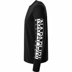 Billig 😍 NAPAPIJRI Longsleeve NP0A4FRG/041 Baumwolle, Schwarz ✔️ -Wäsche Verkaufsladen 377235 norm3