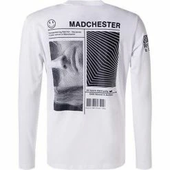 Schlussverkauf ⌛ GAS Longsleeve 300222 184451/0001 Bio Baumwolle, Weiß 🔔 -Wäsche Verkaufsladen 377302 norm3