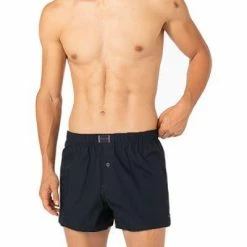 Am billigsten 😍 Tommy Hilfiger Boxershorts 2er Pack UM0UM02188/0SD Bio Baumwolle, Navy-dunkelrot 🎉 -Wäsche Verkaufsladen 378178 norm2