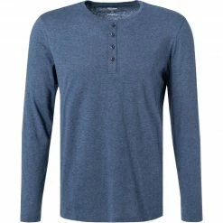 Rabatt 👏 OLYMP Casual Level F. B. F. Longsleeve 5642/84/13 Body Fit, Baumwolle-Kaschmir, Rauchblau meliert, Rauchblau 👏