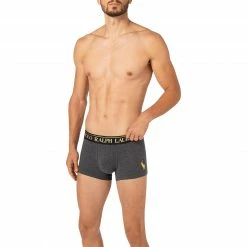 Bestpreis 🎉 Polo Ralph Lauren Trunk 714843429/003 Baumwoll-Stretch, Grau meliert, Grau-gold 🧨