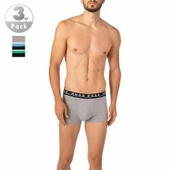 Am billigsten 😉 BOSS Trunks 3er Pack 50458488/964 Baumwoll-Stretch, Grau-schwarz, Schwarz-grau ✔️