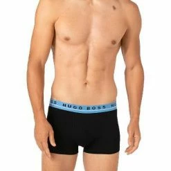 Am billigsten 😉 BOSS Trunks 3er Pack 50458488/964 Baumwoll-Stretch, Grau-schwarz, Schwarz-grau ✔️ -Wäsche Verkaufsladen 378981 norm2