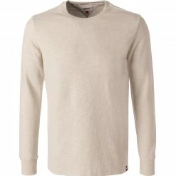 Am billigsten 🎁 TOMMY 👖 JEANS Longsleeve DM0DM11433/YBR Baumwolle, Ecru meliert, Weiß 😍