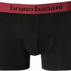 Bestes Angebot 🧨 bruno banani Shorts 2er Pack Flow. 2203-1388/4313 Trunks, Baumwoll-Stretch, Chianti-schwarz, Schwarz-weinrot 🤩 -Wäsche Verkaufsladen 379082 norm2