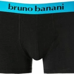 Neu 🥰 bruno banani Shorts 2er Pack Flow. 2203-1388/2150 Trunks, Baumwoll-Stretch, Aqua-schwarz 🤩 -Wäsche Verkaufsladen 379106 norm2