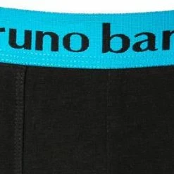 Neu 🥰 bruno banani Shorts 2er Pack Flow. 2203-1388/2150 Trunks, Baumwoll-Stretch, Aqua-schwarz 🤩 -Wäsche Verkaufsladen 379106 norm3