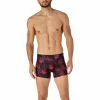 Blitzangebot 🧨 bruno banani Shorts Red Forest 2201-2343/2778 Trunk, Mikrofaser-Stretch, Weinrot gemustert, Weinrot ✨