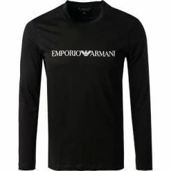 Schlussverkauf 🥰 EMPORIO ARMANI T-Shirt 8N1TN8/1JPZZ/0021 Longsleeve, Baumwolle, Schwarz 🤩 -Wäsche Verkaufsladen 379488 norm