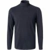 Coupon 🥰 Pierre Cardin Longsleeve 53283/000/12326/3000 Rollkragenshirt, Baumwolle, Marineblau, Marine 🎁