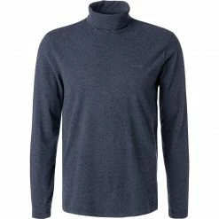 Blitzangebot 🥰 Pierre Cardin Longsleeve 53283/000/12326/3505 Rollkragenshirt, Baumwolle, Indigo meliert, Indigo 💯