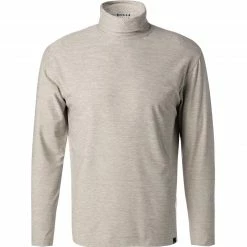 Budget ❤️ BOGGI MILANO Rollkragenshirt BO21A0412/02 Mikrofaser, Hellgrau meliert, Hellgrau ⭐