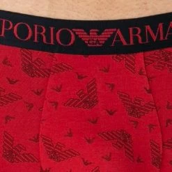 Angebote ✔️ EMPORIO ARMANI Trunk 111389/1A506/35874 Baumwoll-Stretch, Rot-schwarz 👍 -Wäsche Verkaufsladen 380526 norm2