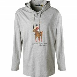 Angebote ⭐ Polo Ralph Lauren T-Shirt 711853354/001 Longsleeve, Big&Tall, Baumwolle, Grau meliert, Grau ✨