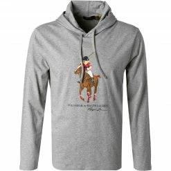 Bestpreis ❤️ Polo Ralph Lauren Longsleeve 710853354/001 Baumwolle, Grau meliert, Grau 😉