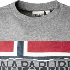 Beste Bewertungen von 🥰 NAPAPIJRI Longsleeve NP0A4FRQ/160 Baumwolle, Grau meliert 👏 -Wäsche Verkaufsladen 380595 norm2