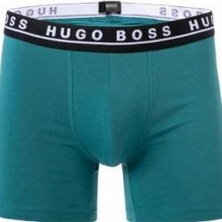Bestpreis 💯 BOSS Boxer Briefs 3er Pack 50458544/968 Trunks, Baumwoll-Stretch, Grau-petrol-navy, Grau-türkis-navy 🔔 -Wäsche Verkaufsladen 380923 norm2