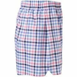 Am billigsten 🛒 van Laack 156521/Boxer/784 Boxershorts, Baumwolle, Bleu-rosé kariert, Multicolor ✨ -Wäsche Verkaufsladen 381190 norm2
