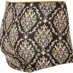 Bester Verkauf 🔔 bruno banani Hipshort Baroque Art 2202-2345/4325 Trunk, Mikrofaser-Stretch, Schwarz-gelbgold gemustert , Dunkelblau-beige 😀 -Wäsche Verkaufsladen 381350 norm2