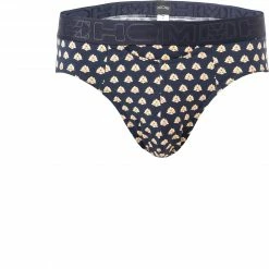 Auslauf 💯 HOM Mini Briefs HO1 Grimaud 402273/I0RA Slip, Baumwoll-Stretch, Marine-curry, Navy 🎁