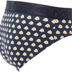 Auslauf 💯 HOM Mini Briefs HO1 Grimaud 402273/I0RA Slip, Baumwoll-Stretch, Marine-curry, Navy 🎁 -Wäsche Verkaufsladen 381498 norm2