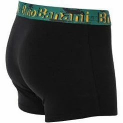 Budget 👏 bruno banani Shorts 2er Pack 2201-2332/4322 Trunks, Baumwoll-Stretch, Grün-schwarz, Schwarz-grün 💯 -Wäsche Verkaufsladen 381532 norm3