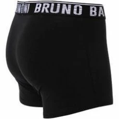 Besorgen 😀 bruno banani Shorts 2er Pack 2201-2333/4115 Trunks, Baumwoll-Stretch, Schwarz-weiß ✨ -Wäsche Verkaufsladen 381534 norm3