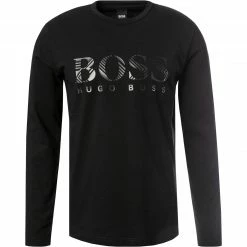 Brandneu 🤩 BOSS Longsleeve Togn2 50462871/001 Baumwolle, Schwarz 🌟