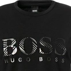 Brandneu 🤩 BOSS Longsleeve Togn2 50462871/001 Baumwolle, Schwarz 🌟 -Wäsche Verkaufsladen 381564 norm2