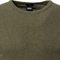 Aktion 🌟 BOSS Longsleeve Tempest 50462773/360 Longleeve, Slim Fit, Baumwolle, Olivgrün, Oliv ⭐ -Wäsche Verkaufsladen 381569 norm2