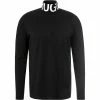 Budget 👍 HUGO Longsleeve Dardini 50461715/001 Stehkragenshirt, Baumwolle, Schwarz 😀