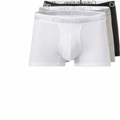 Blitzangebot 🧨 Calvin Klein Underwear Calvin Klein Trunks 3er Pack NB2970A/UW5 Baumwoll-Stretch, Weiß-grau-schwarz 🛒