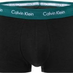 Blitzangebot 🧨 Calvin Klein Underwear Calvin Klein COTTON STRETCH 3er Pack U2664G/WHJ Trunks, Baumwoll-Stretch, Schwarz, Tannengrün-blau-rot 🔔 -Wäsche Verkaufsladen 381676 norm2