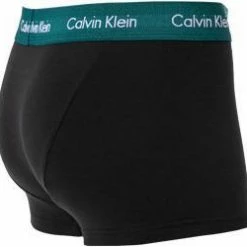 Blitzangebot 🧨 Calvin Klein Underwear Calvin Klein COTTON STRETCH 3er Pack U2664G/WHJ Trunks, Baumwoll-Stretch, Schwarz, Tannengrün-blau-rot 🔔 -Wäsche Verkaufsladen 381676 norm4