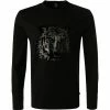 Schlussverkauf ❤️ BOSS Longsleeve Talley 50471864/001 Baumwolle, Schwarz, Schwarz-bronz 🛒