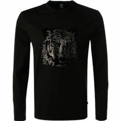 Schlussverkauf ❤️ BOSS Longsleeve Talley 50471864/001 Baumwolle, Schwarz, Schwarz-bronz 🛒 -Wäsche Verkaufsladen 381748 norm