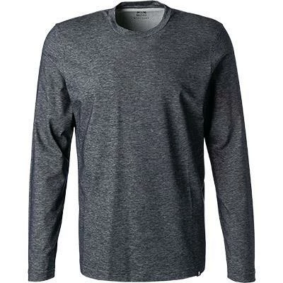 Auslauf ⌛ BOGGI MILANO T-Shirt BO21A0411/01 Longsleeve, Baumwolle, Navy meliert, Navy ⌛ 2 Auslauf ⌛ BOGGI MILANO T-Shirt BO21A0411/01 Longsleeve, Baumwolle, Navy meliert, Navy ⌛ – Bild 2