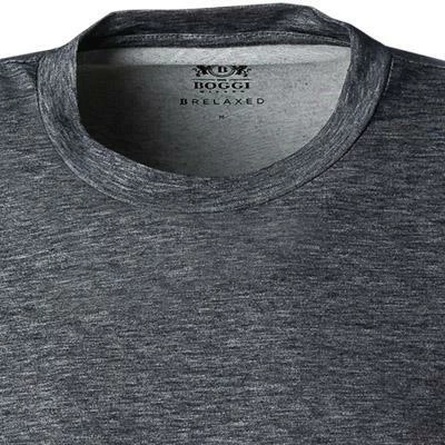 Auslauf ⌛ BOGGI MILANO T-Shirt BO21A0411/01 Longsleeve, Baumwolle, Navy meliert, Navy ⌛ 3 Auslauf ⌛ BOGGI MILANO T-Shirt BO21A0411/01 Longsleeve, Baumwolle, Navy meliert, Navy ⌛ – Bild 3